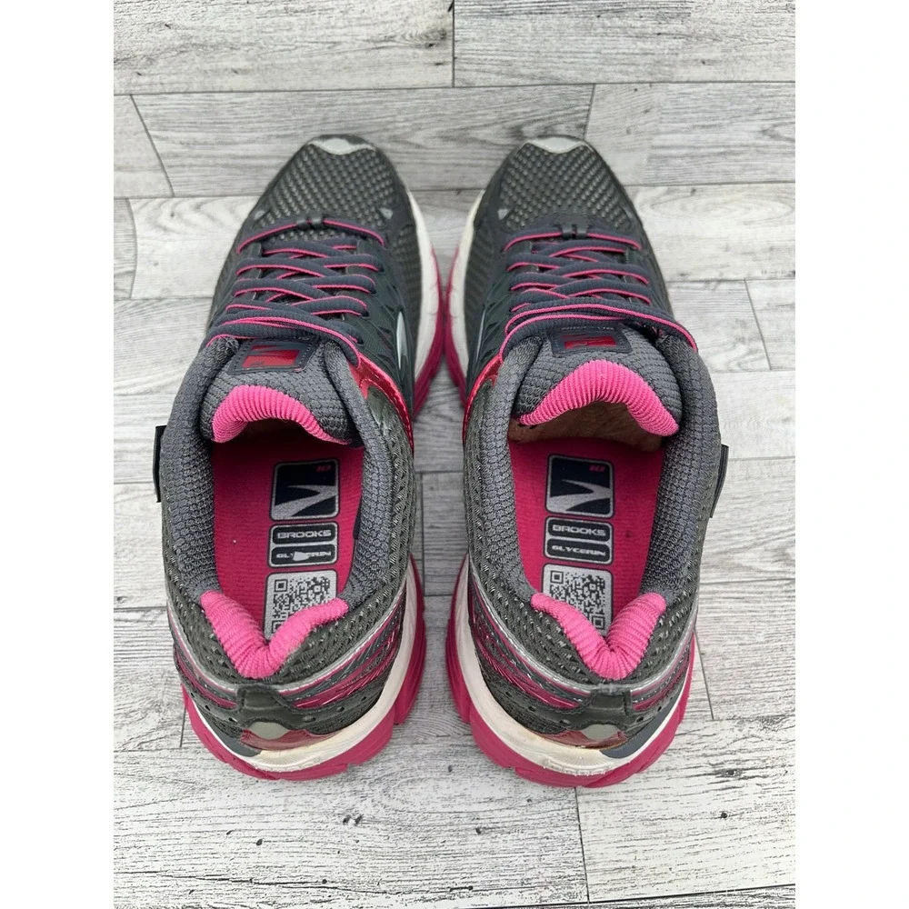 Brooks Glycerin 10 Women's Running Shoes Gray Pink Size 8B‎
